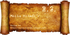 Meila Hilmár névjegykártya